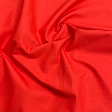 Pound A Metre Super Soft Plain Quilting 100% Cotton- 59" Wide (Red)