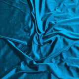 Pound A Metre Teal Super Soft Spandex Velvet 55" - 10 Variations Available