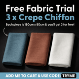 Pound A Metre Try Our New Crepe Fabrics: Free 3 Piece Bundle ✅