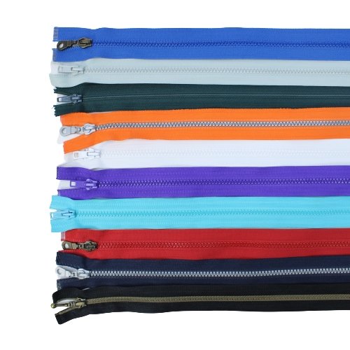 10 Assorted Designer Fashion Zips - Pound A Metre