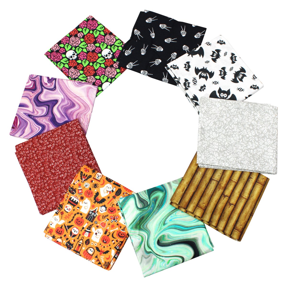 10 Piece Fat Quarter Bundle - 100% Cotton (Random Prints) - Pound A Metre