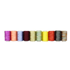 10 Reels of Assorted Embroidered Thread - 10000 Metre - Pound A Metre