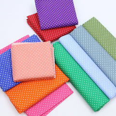 10 x 1m 100% Cotton Poplin 'Spotty' Bundle - Pound A Metre