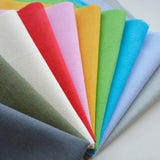 Pound A Metre 10 Metre Bundle 10 x 1m Plain 100% Cotton Poplin Bundle