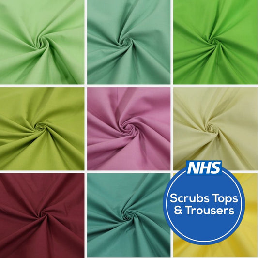 100% Cotton Chintz Woven Fabric- Premium Quality 54" Wide - Pound A Metre