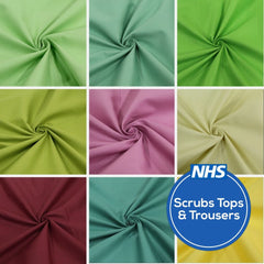 100% Cotton Chintz Woven Fabric- Premium Quality 54" Wide - Pound A Metre