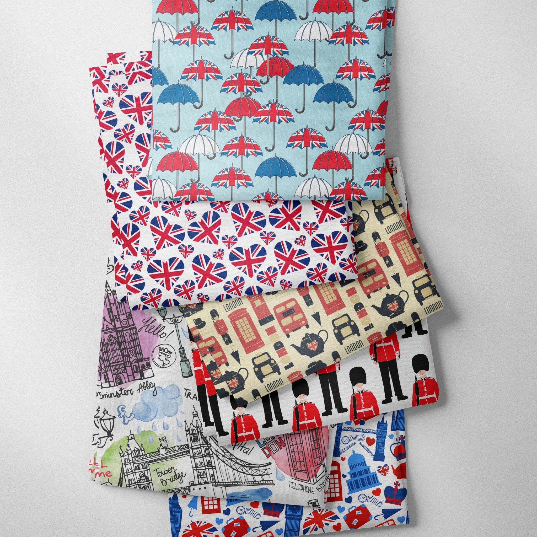 100% Cotton Jubilee Fat Quarter Bundle- 6 Pieces - Pound A Metre