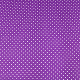 100% Cotton Poplin - Polka - 20 Colours - Pound A Metre