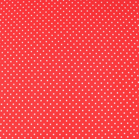 100% Cotton Poplin - Polka - 20 Colours - Pound A Metre