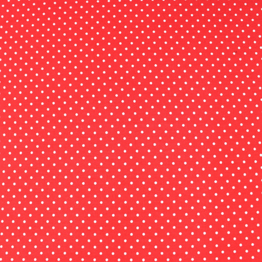 100% Cotton Poplin - Polka - 20 Colours - Pound A Metre
