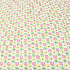 100% Digital Quilting Cotton, Meadow Collection, 'Multi-coloured Daises', 44" Wide - Pound A Metre