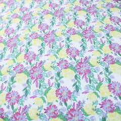 100% Digital Quilting Cotton, Meadow Collection, 'Purple Hydrangea', 44" Wide - Pound A Metre