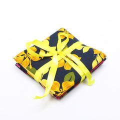 100% Poplin Cotton 6pc Fat Quarter Bundle- Bright Floral - Pound A Metre