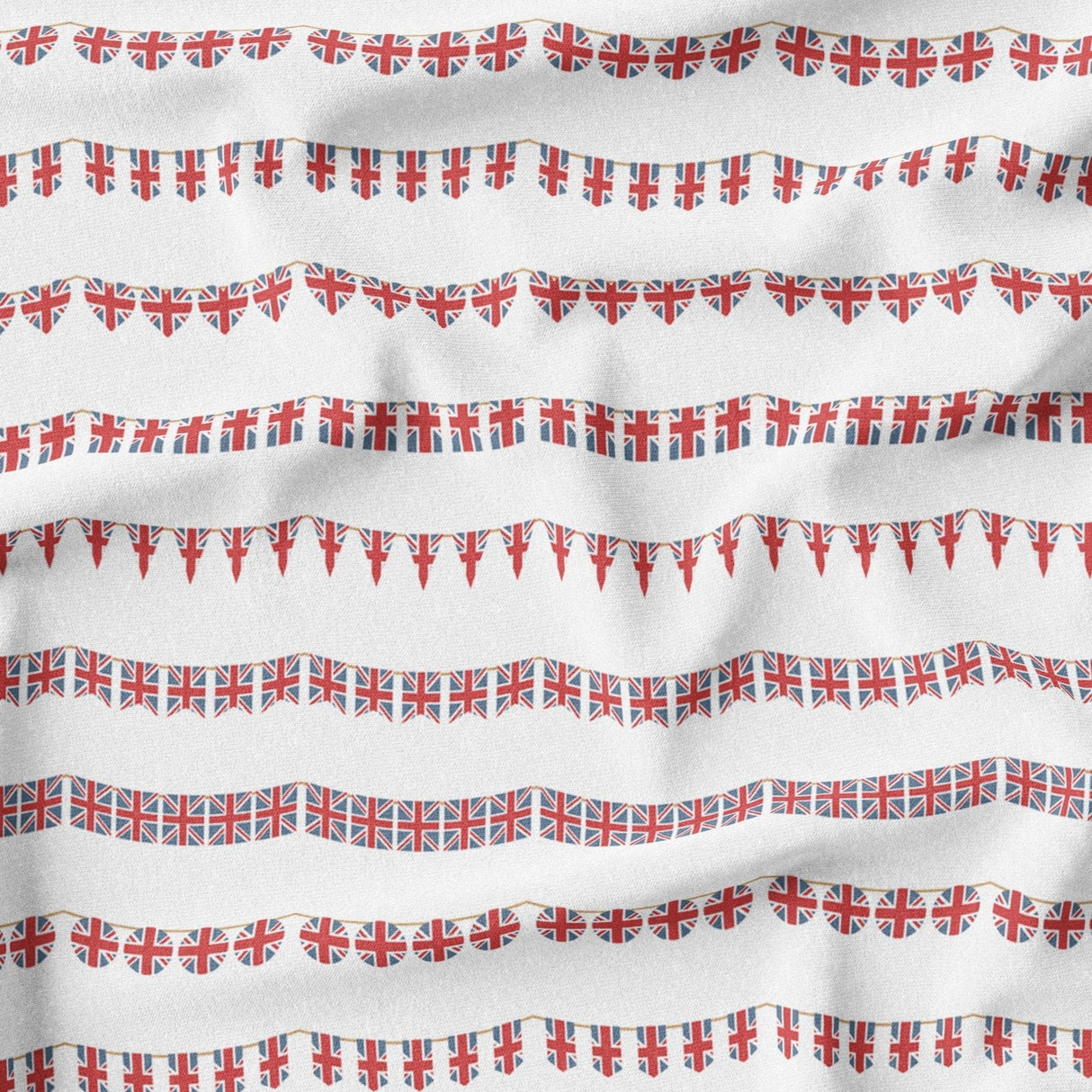 Pound A Metre Full Metre 100% Premium Coronation Quilting Cotton 'Bunting'