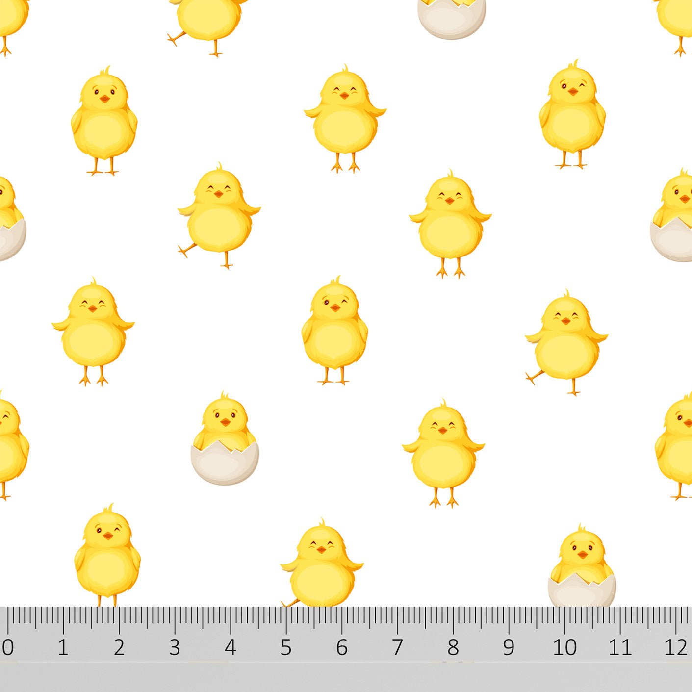 100% Premium Easter Quilting Cotton 'Baby Chick' - Pound A Metre