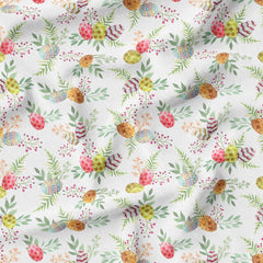 100% Premium Easter Quilting Cotton 'Egg Branch' - Pound A Metre