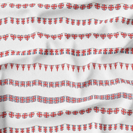 100% Premium Jubilee Quilting Cotton 'Bunting' - Pound A Metre