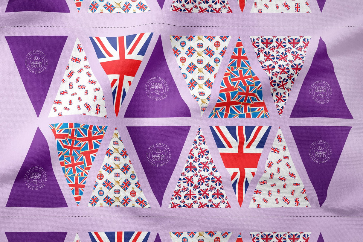 100% Premium Jubilee Quilting Cotton Bunting Panel 3 - Pound A Metre