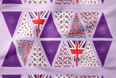 100% Premium Jubilee Quilting Cotton Bunting Panel 3 - Pound A Metre