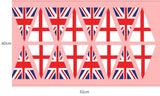 Pound A Metre Per Panel (60cm) 100% Premium Jubilee Quilting Cotton Bunting Panel 4