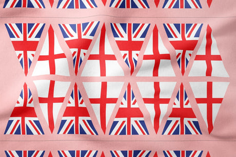 Pound A Metre Per Panel (60cm) 100% Premium Jubilee Quilting Cotton Bunting Panel 4