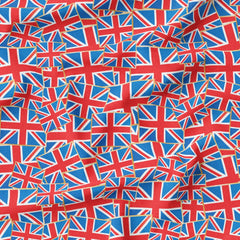 100% Premium Jubilee Quilting Cotton 'Flag Frenzy' - Pound A Metre