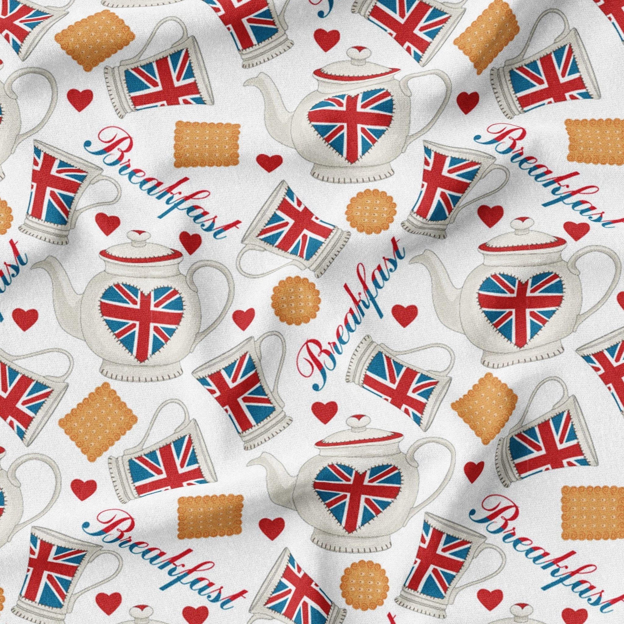 100% Premium Jubilee Quilting Cotton 'Tea Party' - Pound A Metre