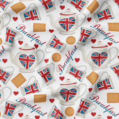 100% Premium Jubilee Quilting Cotton 'Tea Party' - Pound A Metre