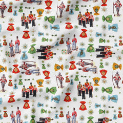 100% Premium Jubilee Quilting Cotton 'Traditional Guards' - Pound A Metre