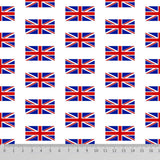 Pound A Metre Full Metre 100% Premium Royal Quilting Cotton, 'Union Jack', 44" Wide