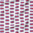 Pound A Metre Full Metre 100% Premium Royal Quilting Cotton, 'Union Jack', 44" Wide