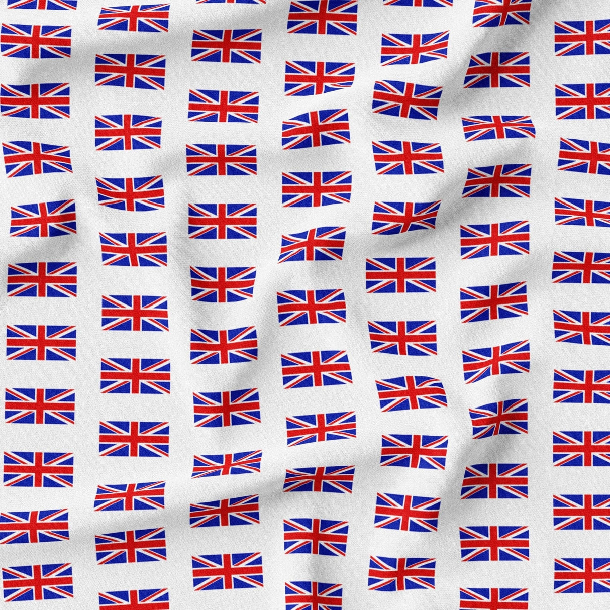 Pound A Metre Full Metre 100% Premium Royal Quilting Cotton, 'Union Jack', 44" Wide