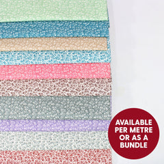 100% Quilting Cotton- Floral Essentials Collection- 44" Wide - Pound A Metre