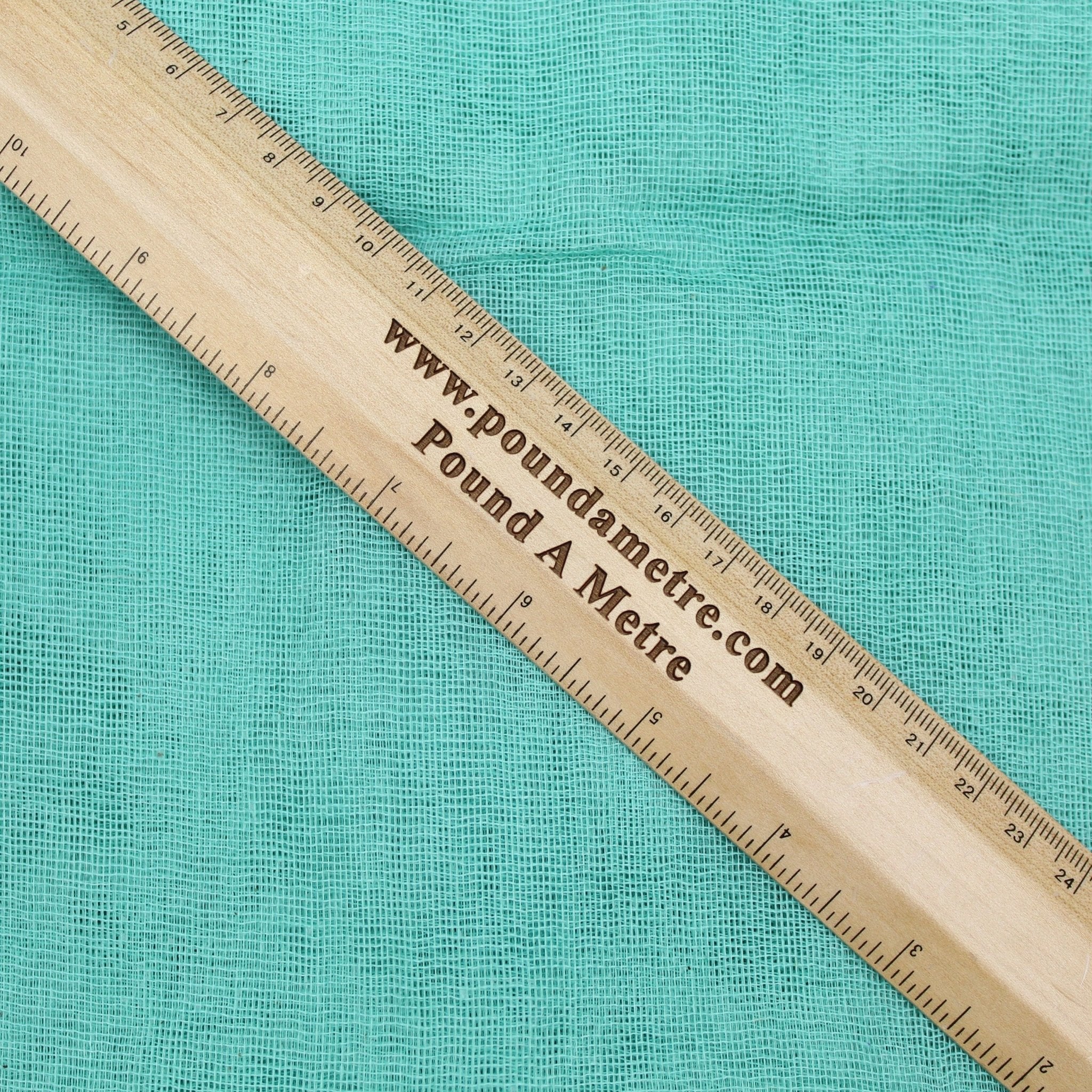 10FOR5 Cotton Muslin Stiff Finish - 'Turquoise' 42" Wide - Pound A Metre