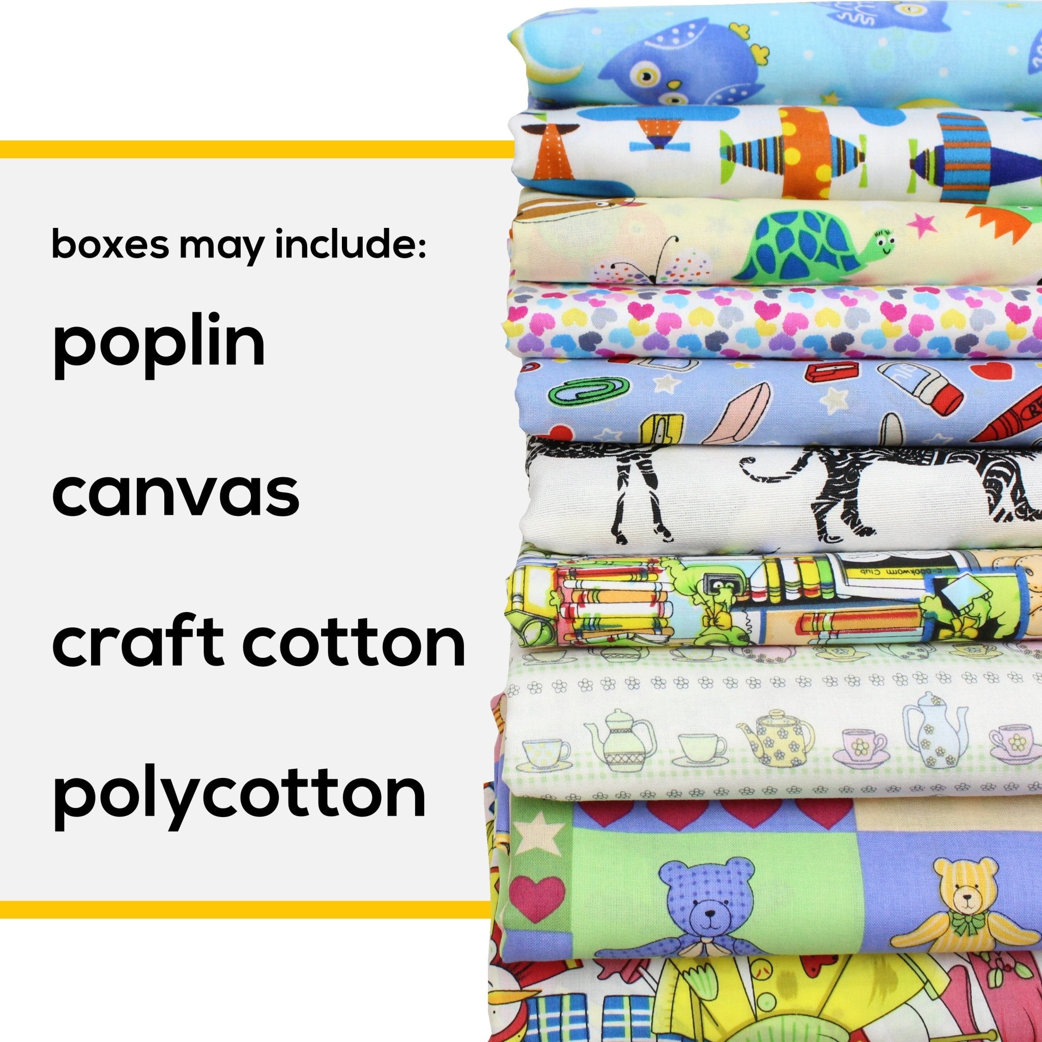 10m Crazy Cotton Fabric Bundle - Pound A Metre