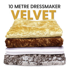 10m Dressmaker Velvet Bundle 55" Wide - Pound A Metre