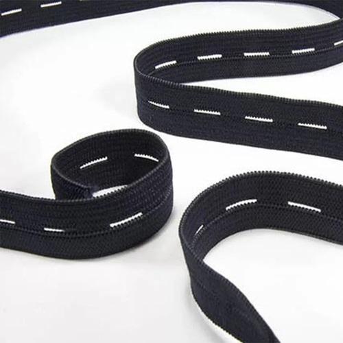 1/2" (12.7mm) Buttonhole Elastic - Black - Pound A Metre