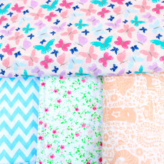 12 Metre Printed Poly-Cotton Bundle 45" Wide Assorted Prints - Pound A Metre