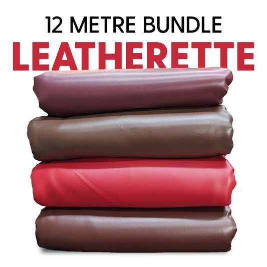 12 Metres Premium Lycra Leatherette Bundle- (4 x 3 Metres) - Pound A Metre