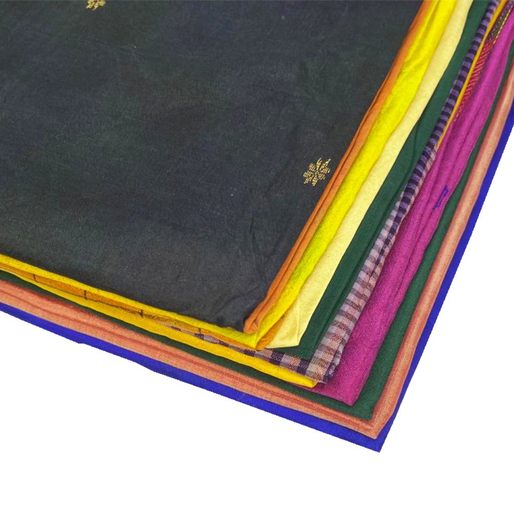 12 Or 24 Pure Silk Scarves- Assorted Colours - Pound A Metre