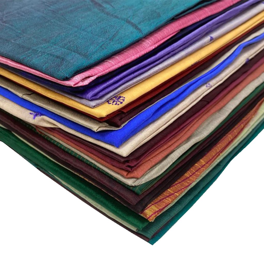 12 Or 24 Pure Silk Scarves- Assorted Colours - Pound A Metre