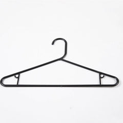 12 Pack Plastic Strong Clothes-Hangers - Black - Pound A Metre