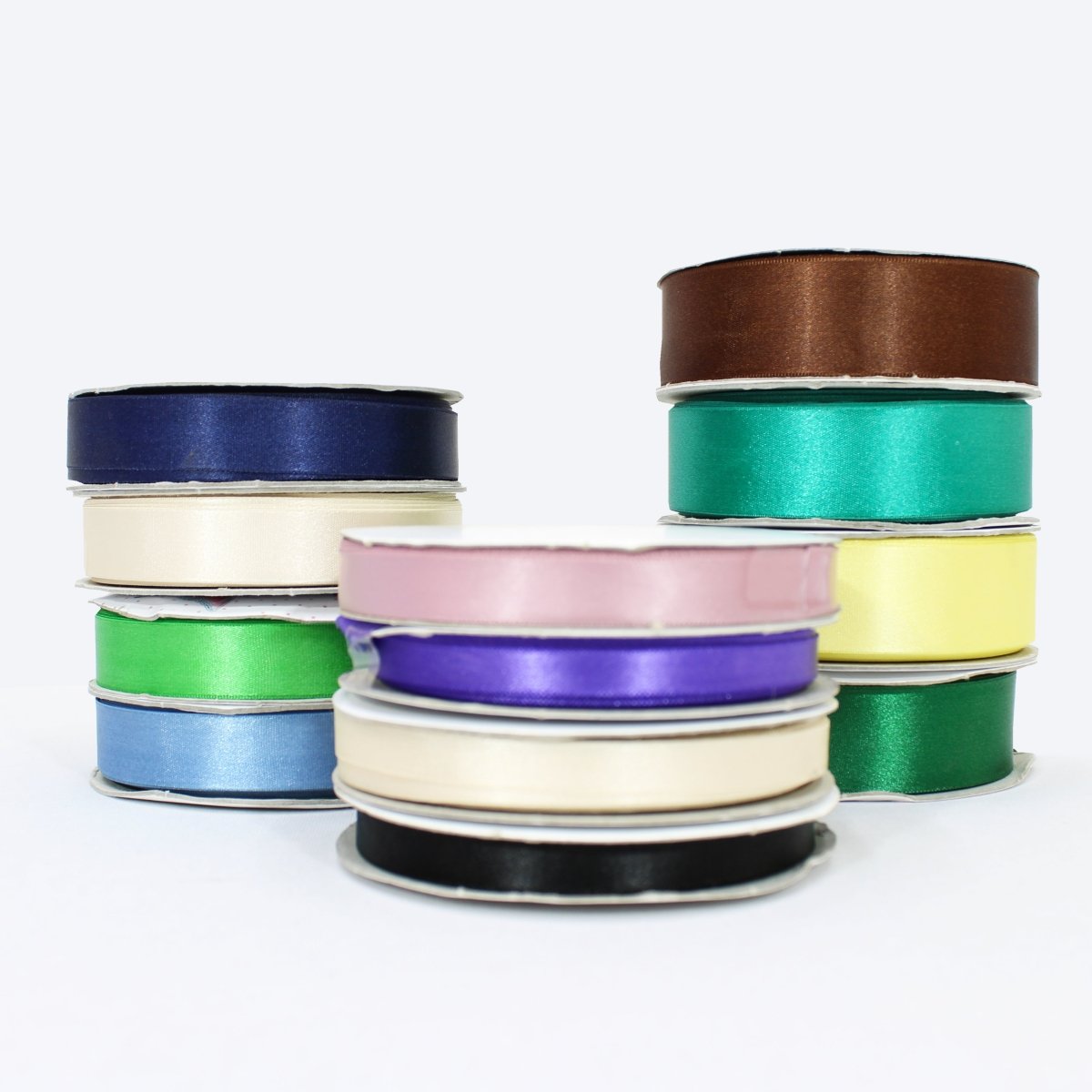12 Reels Assorted Ribbon Bundle- Up to 300m - Pound A Metre