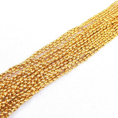 12FOR2 DIY Fabric Decoration, Oval Beads Bundle - Gold Beads - Pound A Metre