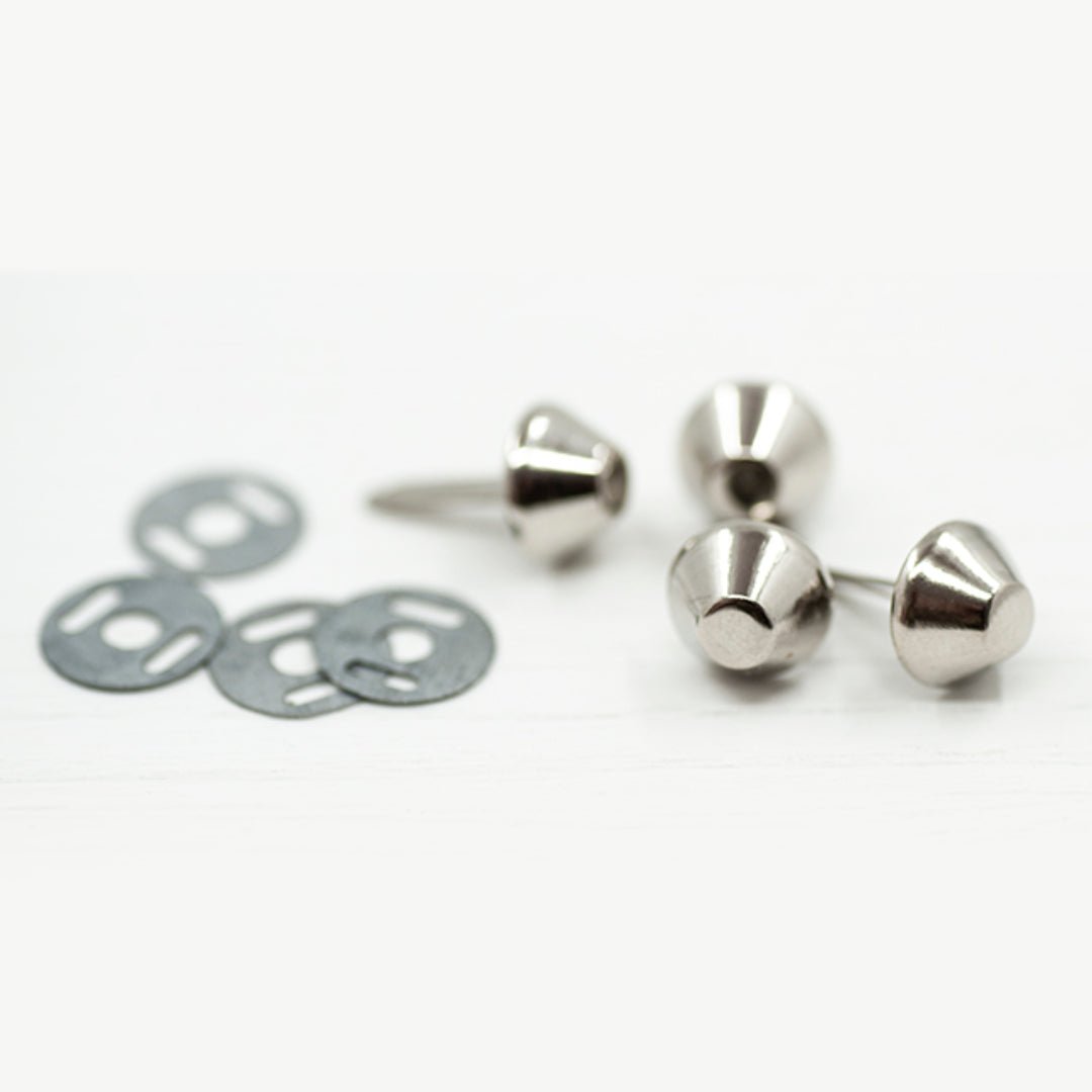 12mm Metal Feet For Bags- Complete Pack Of 4 - Pound A Metre