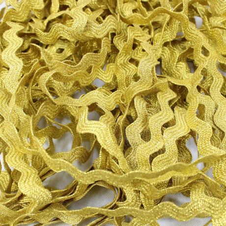 Pound A Metre 18 Metres 18 Metre RIC RAC Lace Trimming - GOLD