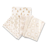 Pound A Metre 18 Fat Quarters 18 Piece Super Christmas Fat Quarter Bundle- 100% Cotton With Gold Foil (Designs Will Vary)