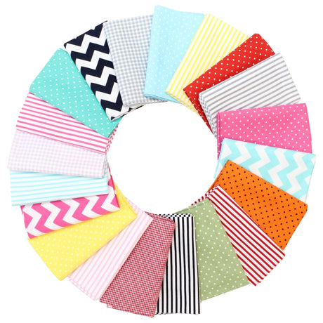 Pound A Metre 20 Fat Quarters 20pc Bundle- 100% Cotton Poplin Fat Quarters
