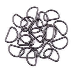 25mm Metal D-Rings For Bags- 4 Colours- Pack Of 2 - Pound A Metre