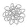 Pound A Metre Silver / Pack Of 2 25mm Metal D-Rings For Bags- 5 Colours- Pack Of 2